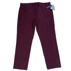Perry‎ Ellis Men's Slim Stretch Dress Pants Red Size 40x32
